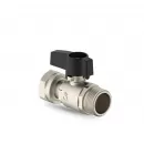 Кран шаровый с фильтром и магнитом (прямой) RN 1 1/4″ х M 1 1/4″ 110°C 16 бар